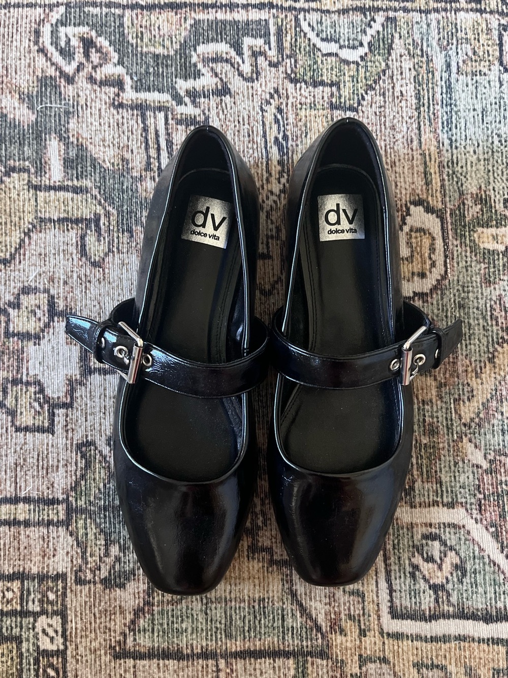 Dolce Vita Black Mary-Jane Flats